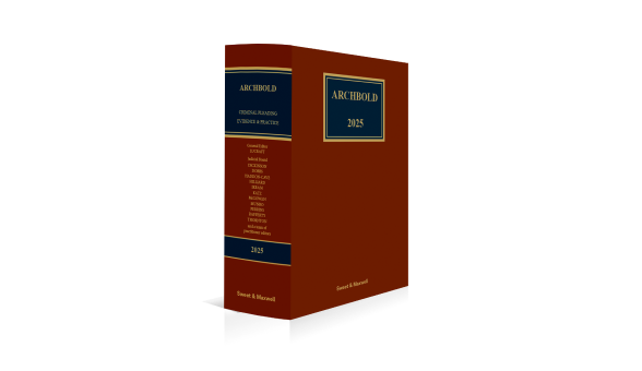 Archbold 2025 is your guide to the criminal law landscape. The essential criminal law text since 1822, it's the leading guide to practising criminal law in the Crown Court — tried, tested, and trusted.