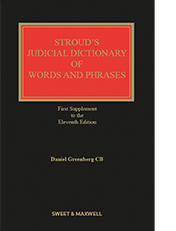 Stroud's Judicial Dictionary of Words and Phrases