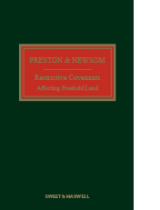 Preston & Newsom: Restrictive Covenants Affecting Freehold Land