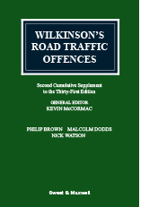 Wilkinson's Road Traffic Offences